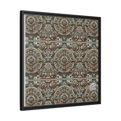 Urban Renaissance Historical Fusion With Street Edge Matte Canvas, Framed (multi-Color) - 8404 Design-57 A