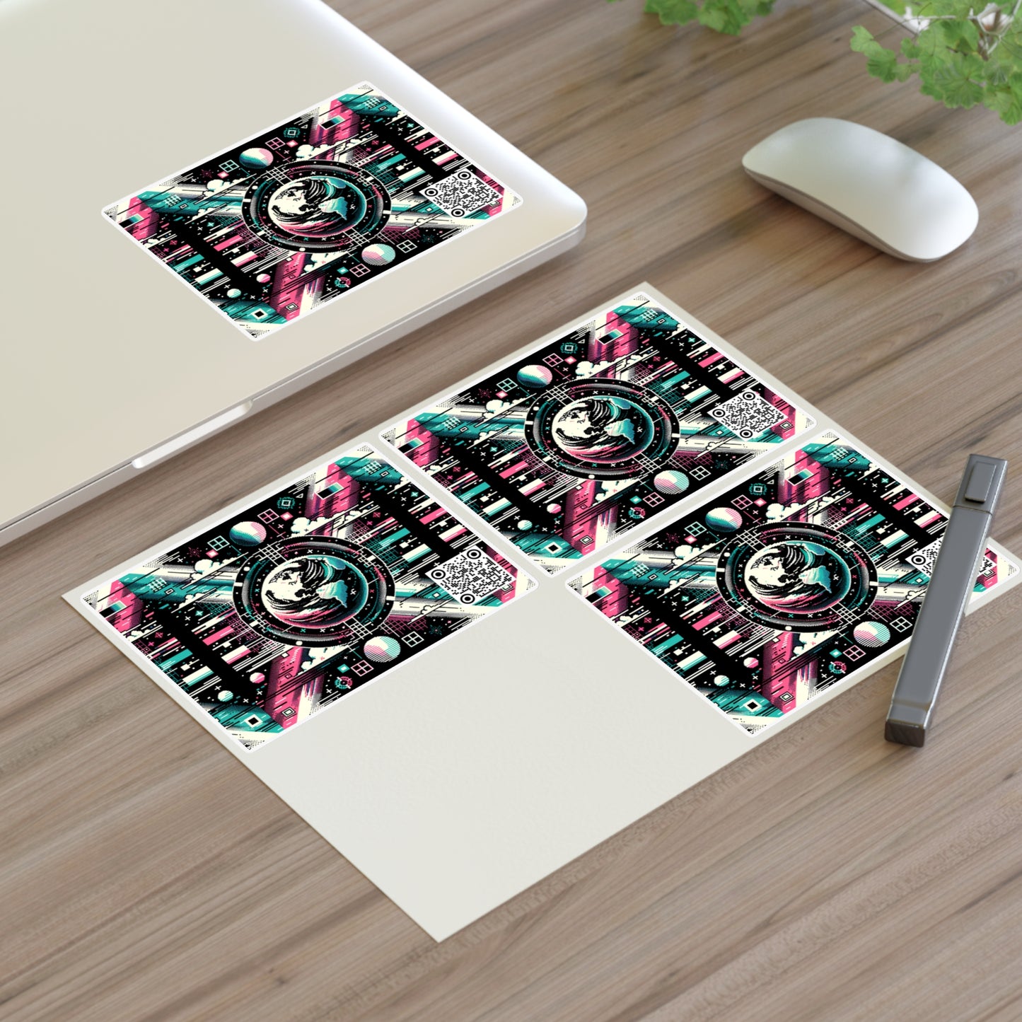 Digital Artistry Digital-native Streetwear Sticker Sheet - 8404 Design-62