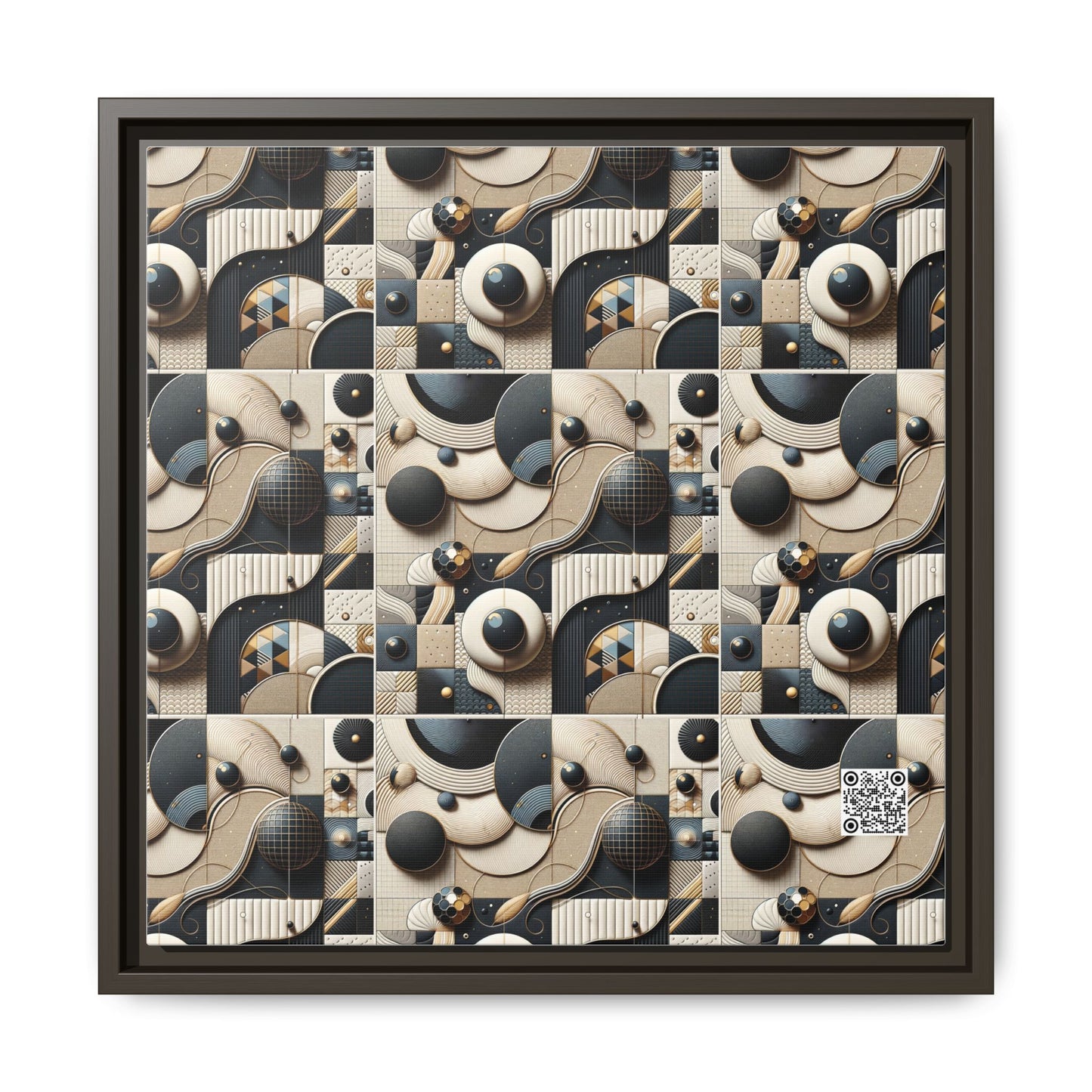 Tech-forward Luxe Streetwear Tech Luxe Fusion Matte Canvas, Framed (multi-color) - 8404 Design-71 B