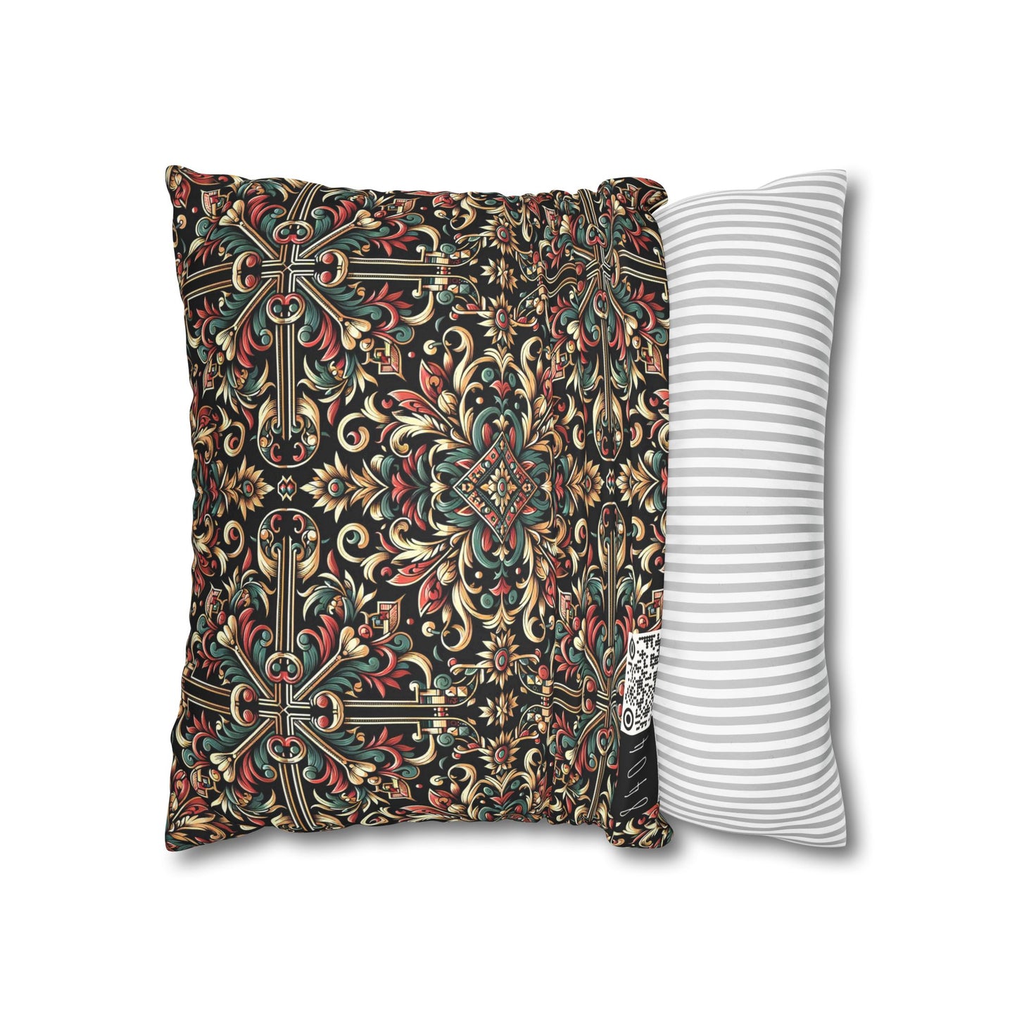 Streetwear Renaissance Artistic Clash of Old and New Faux Suede Square Pillowcase - 8404 Design-46