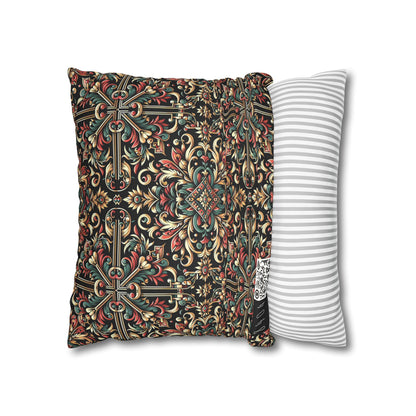 Streetwear Renaissance Artistic Clash of Old and New Faux Suede Square Pillowcase - 8404 Design-46