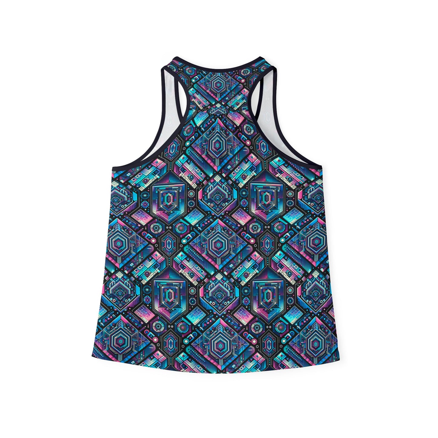 Digital Dreamland Futuristic Tech Aesthetic Women's Tank Top - 8404 Design-46
