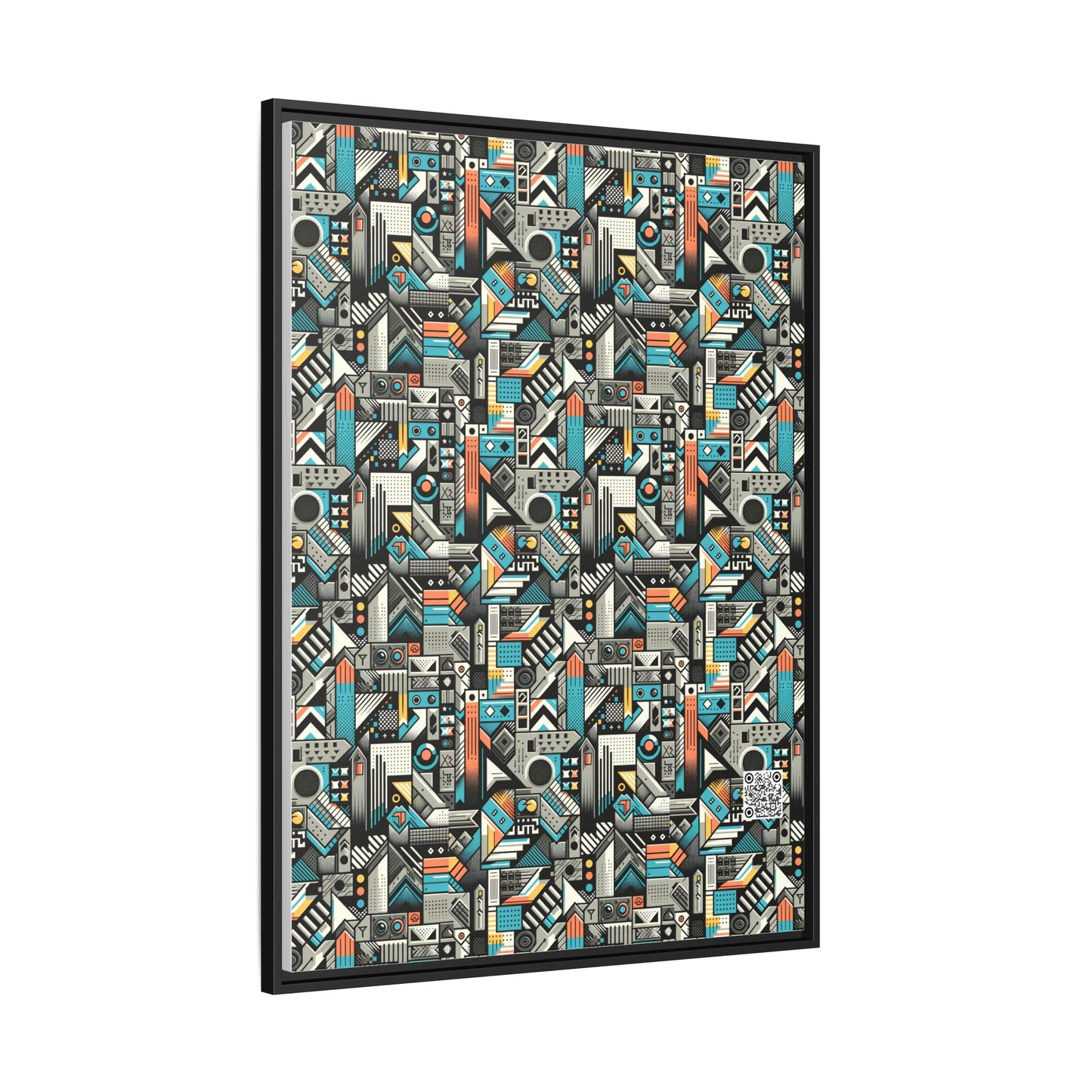 Digital Street Art Urban Street Style Matte Canvas, Framed (multi-color) - 8404 Design-81 A
