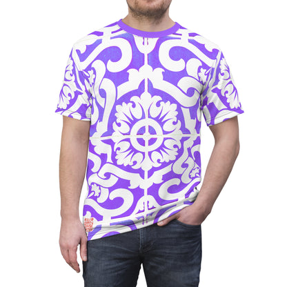 8404 Design Unisex Cut & Sew Tee - "pattern 6 Purple" - S/m/l/xl/2xl/3xl T-Shirt