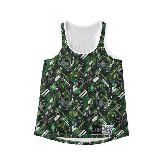 Tech Camo Fusion Tech-Forward Streetwear With a Futuristic Edge Women's Tank Top - 8404 Design-58