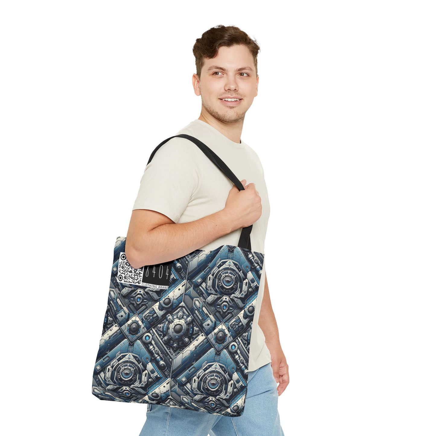 Tech Utility Fusion Tech-Forward Utility With a Futuristic Edge Tote Bag - 8404 Design-43