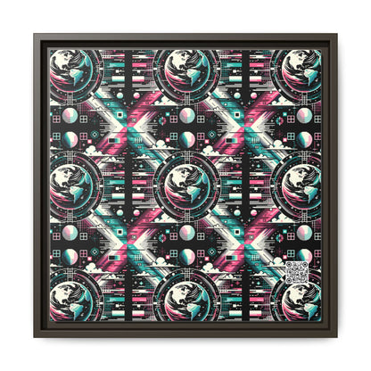 Digital Artistry Digital-native Streetwear Matte Canvas, Framed (multi-color) - 8404 Design-62 B