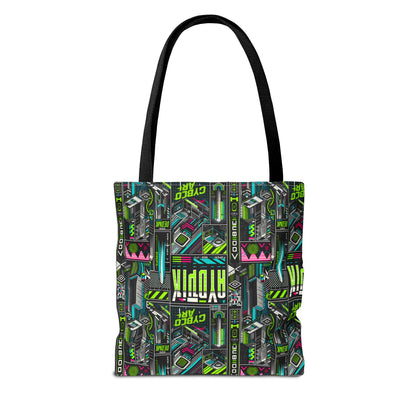 Tech-Forward Graphics Tech-Inspired Streetwear Tote Bag - 8404 Design-46