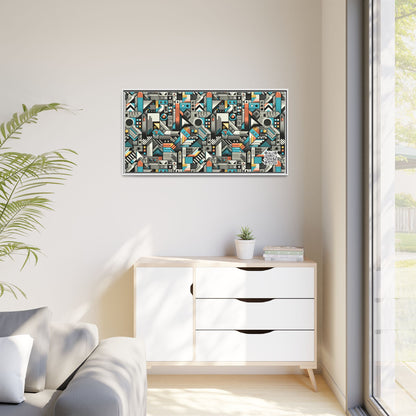 Digital Street Art Urban Street Style Matte Canvas, Framed (multi-color) - 8404 Design-81 B
