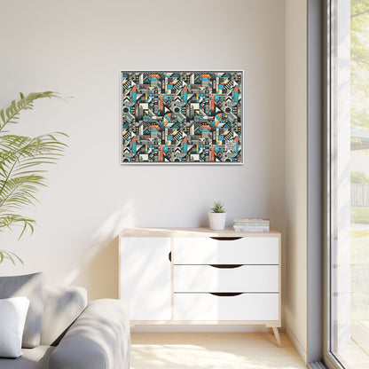 Digital Street Art Urban Street Style Matte Canvas, Framed (multi-color) - 8404 Design-81 A