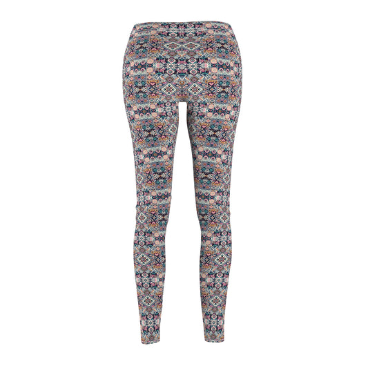 Digital Artisanal Fusion Digital Artisanal Women's Cut & Sew Casual Leggings - 8404 Design-65