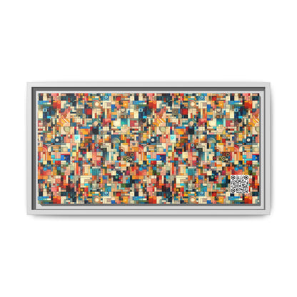 Digital Artistic Expression Artistic Streetwear Matte Canvas, Framed (multi-Color) - 8404 Design-46 B