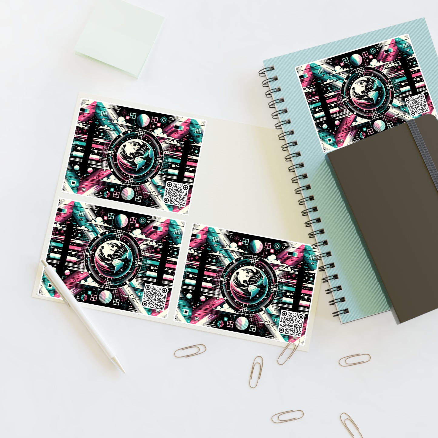 Digital Artistry Digital-native Streetwear Sticker Sheet - 8404 Design-62