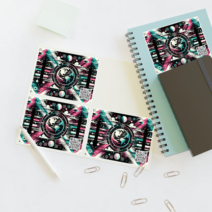 Digital Artistry Digital-native Streetwear Sticker Sheet - 8404 Design-62