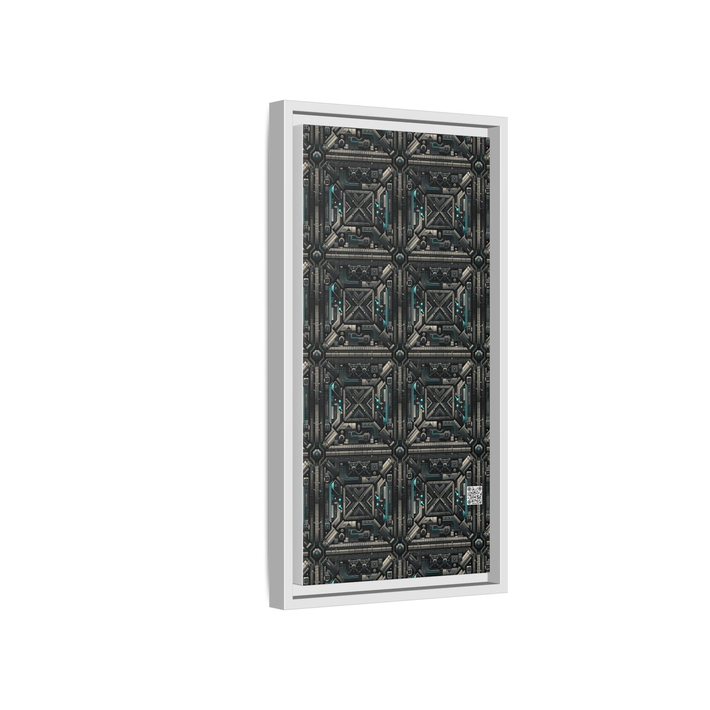 Tech Noir Futuristic Tech Aesthetic with a Dark Twist Matte Canvas, Framed (multi-color) - 8404 Design-59 B