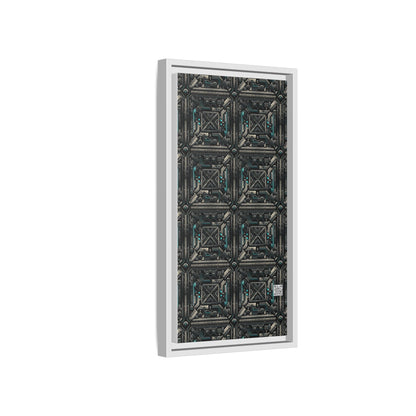 Tech Noir Futuristic Tech Aesthetic with a Dark Twist Matte Canvas, Framed (multi-color) - 8404 Design-59 B