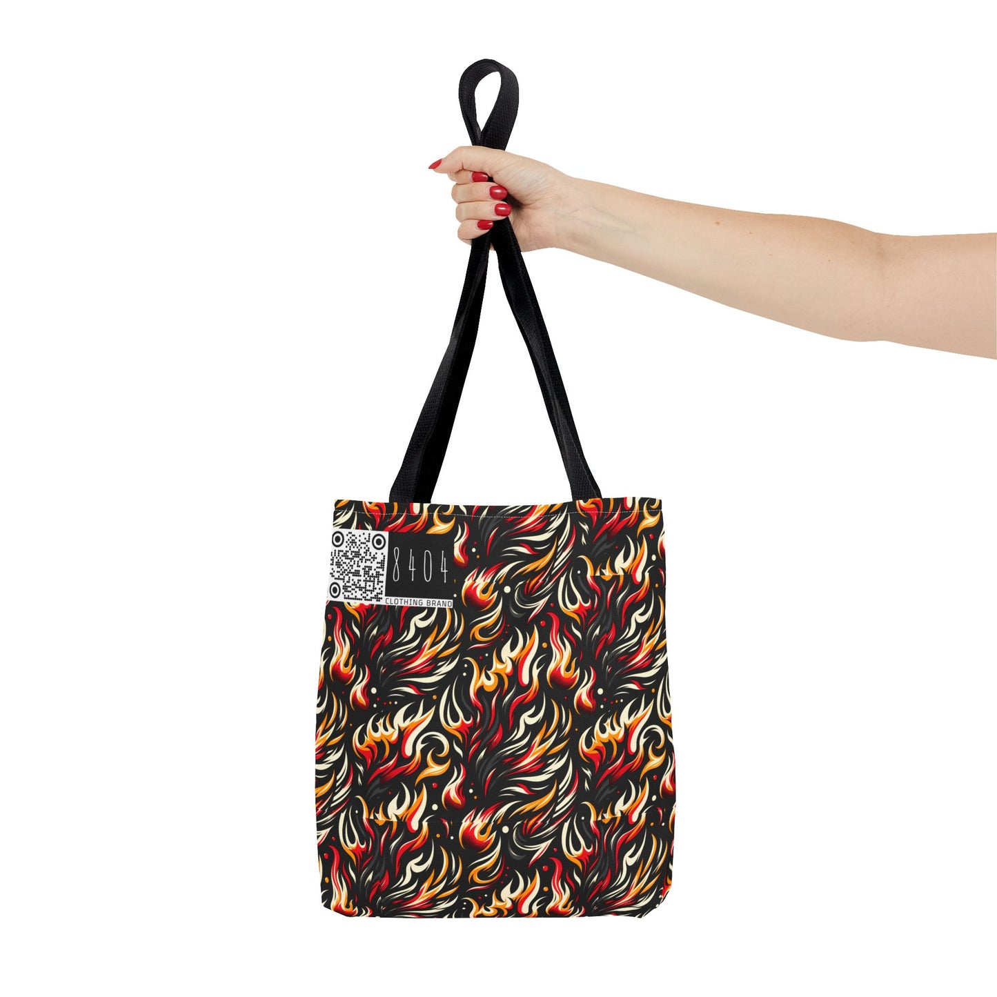Fire & Flames Bold Streetwear Statement Tote Bag - 8404 Design-60