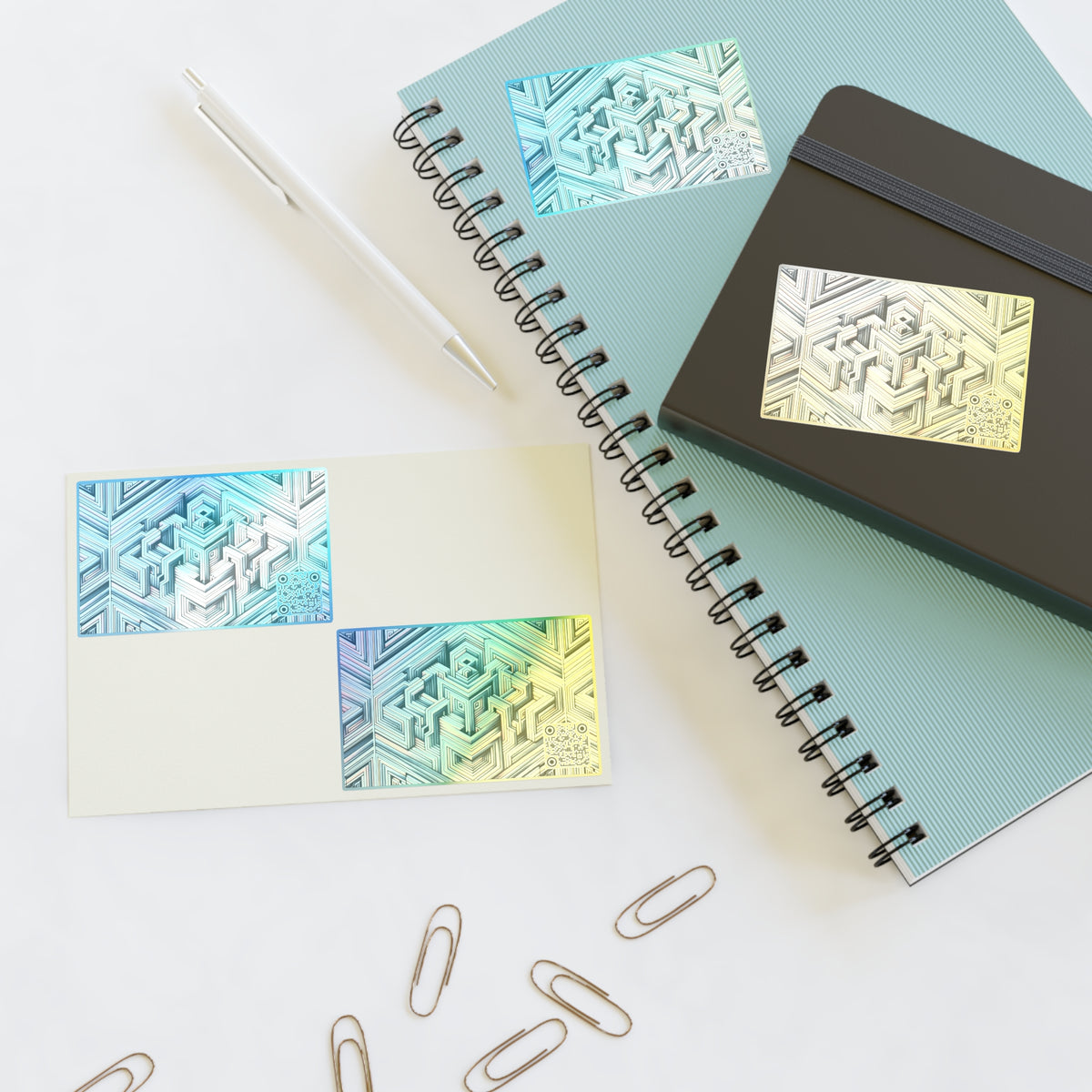 Tech Illusion Graphics Futuristic Artistry Sticker Sheet - 8404 Design-52