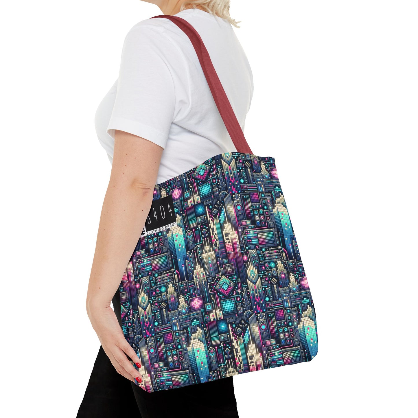 Digital Renaissance Tech-Forward Maximalism Tote Bag - 8404 Design-56