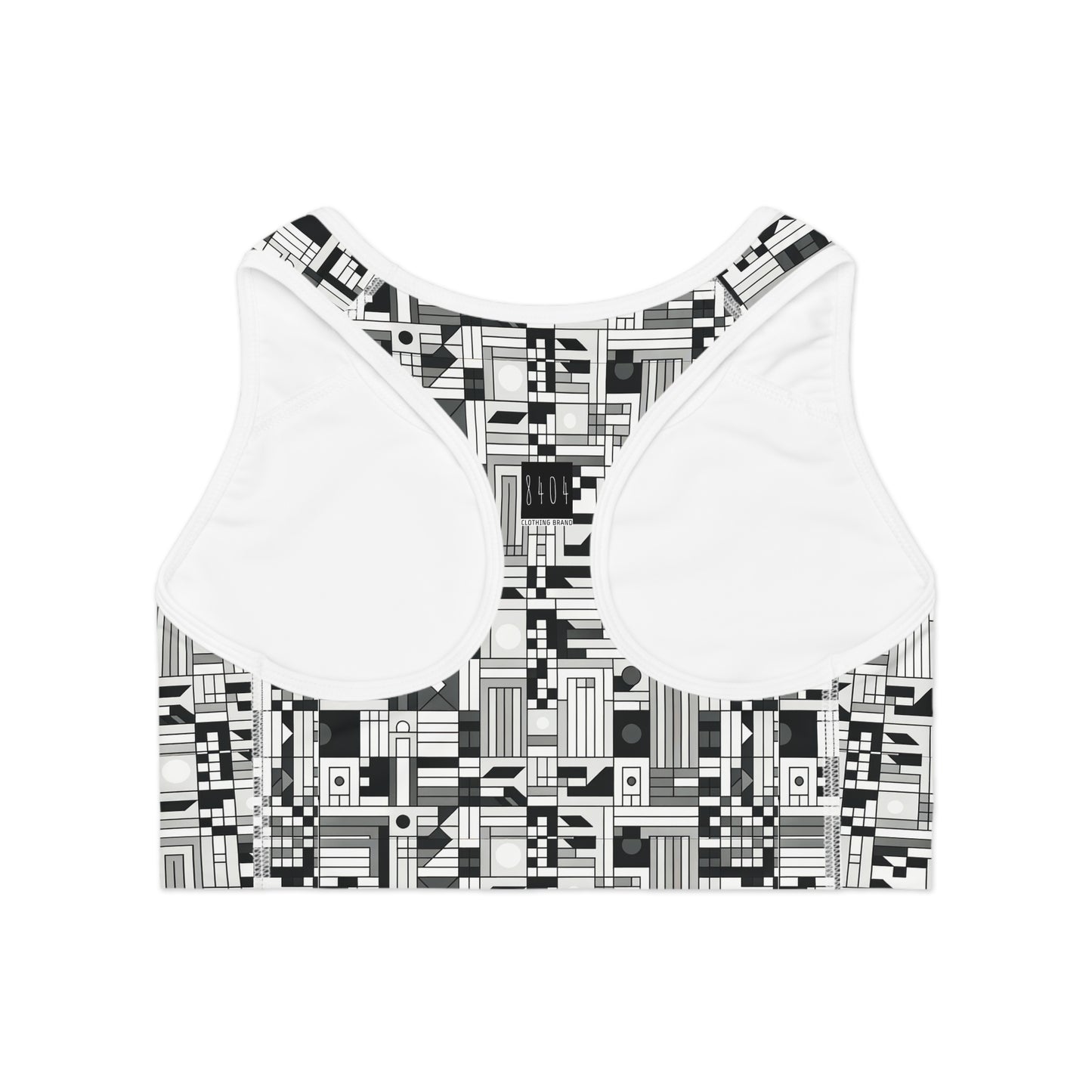 Digital Minimalism Minimalist Tech Sports Bra - 8404 Design-43