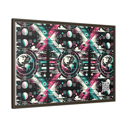 Digital Artistry Digital-native Streetwear Matte Canvas, Framed (multi-color) - 8404 Design-62 A