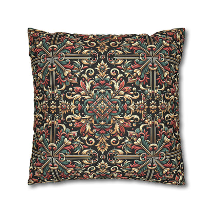 Streetwear Renaissance Artistic Clash of Old and New Faux Suede Square Pillowcase - 8404 Design-46