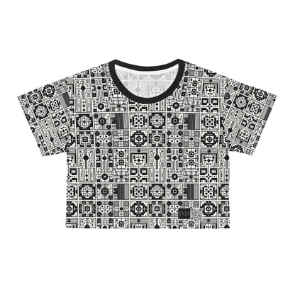 Digital Minimalism Minimalist Tech Crop Tee - 8404 Design-55