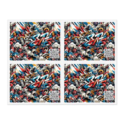 Neo-Traditional Street Art Modern Street Art Fusion Sticker Sheets - 8404 Design-52