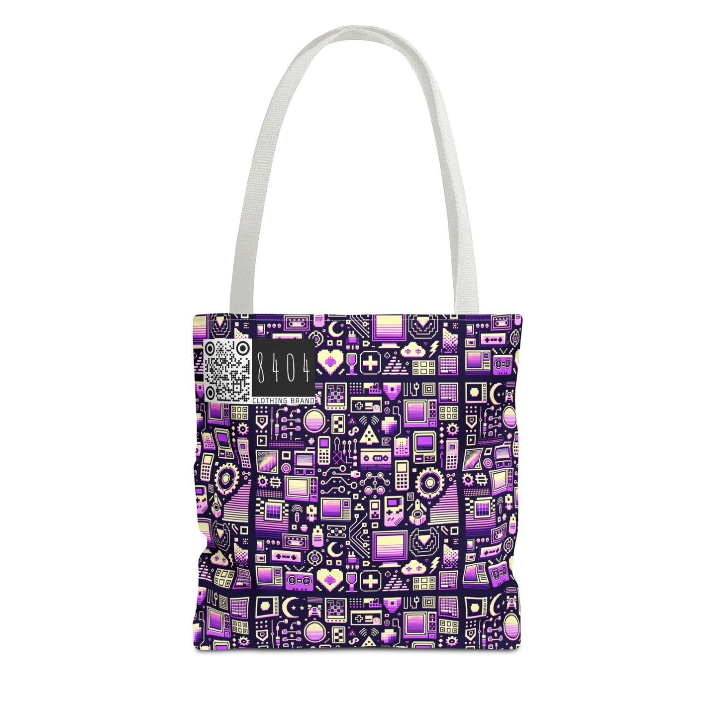 Digital Nostalgia Remix Modern Vintage Fusion Tote Bag - 8404 Design-54