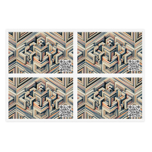 Tech Illusion Graphics Futuristic Artistry Sticker Sheet - 8404 Design-52
