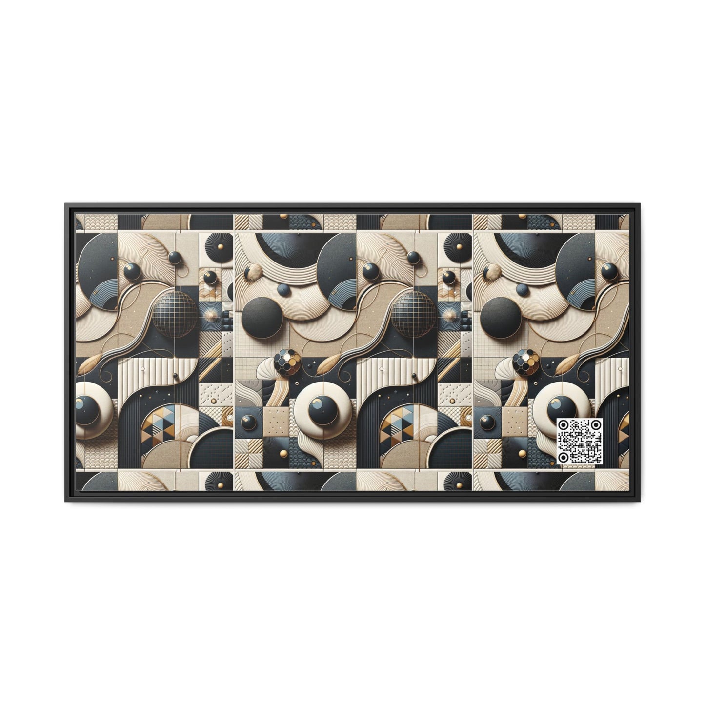 Tech-forward Luxe Streetwear Tech Luxe Fusion Matte Canvas, Framed (multi-color) - 8404 Design-71 B