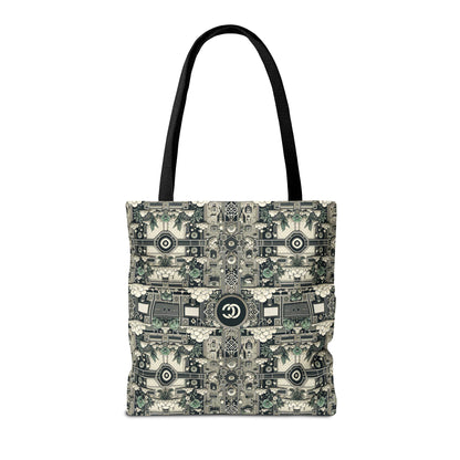 Cyber Garden Party Tech Garden Extravaganza Tote Bag - 8404 Design-54