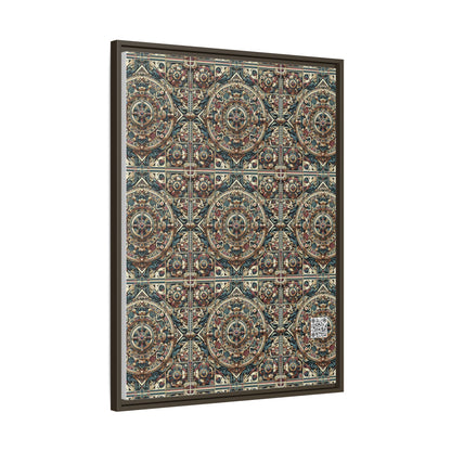 Urban Renaissance Historical Fusion With Street Edge Matte Canvas, Framed (multi-Color) - 8404 Design-57 A