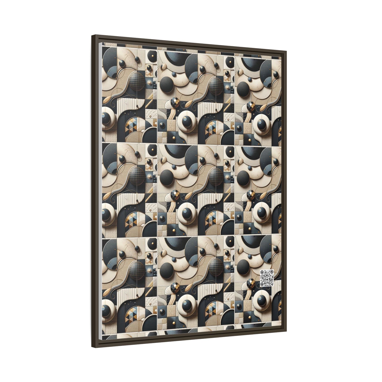 Tech-forward Luxe Streetwear Tech Luxe Fusion Matte Canvas, Framed (multi-color) - 8404 Design-71 A