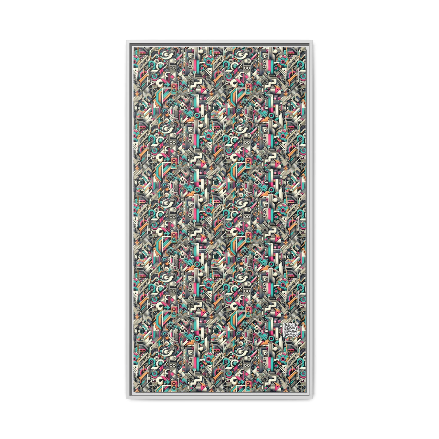 Digital Street Art Urban Street Style Matte Canvas, Framed (multi-color) - 8404 Design-74 B