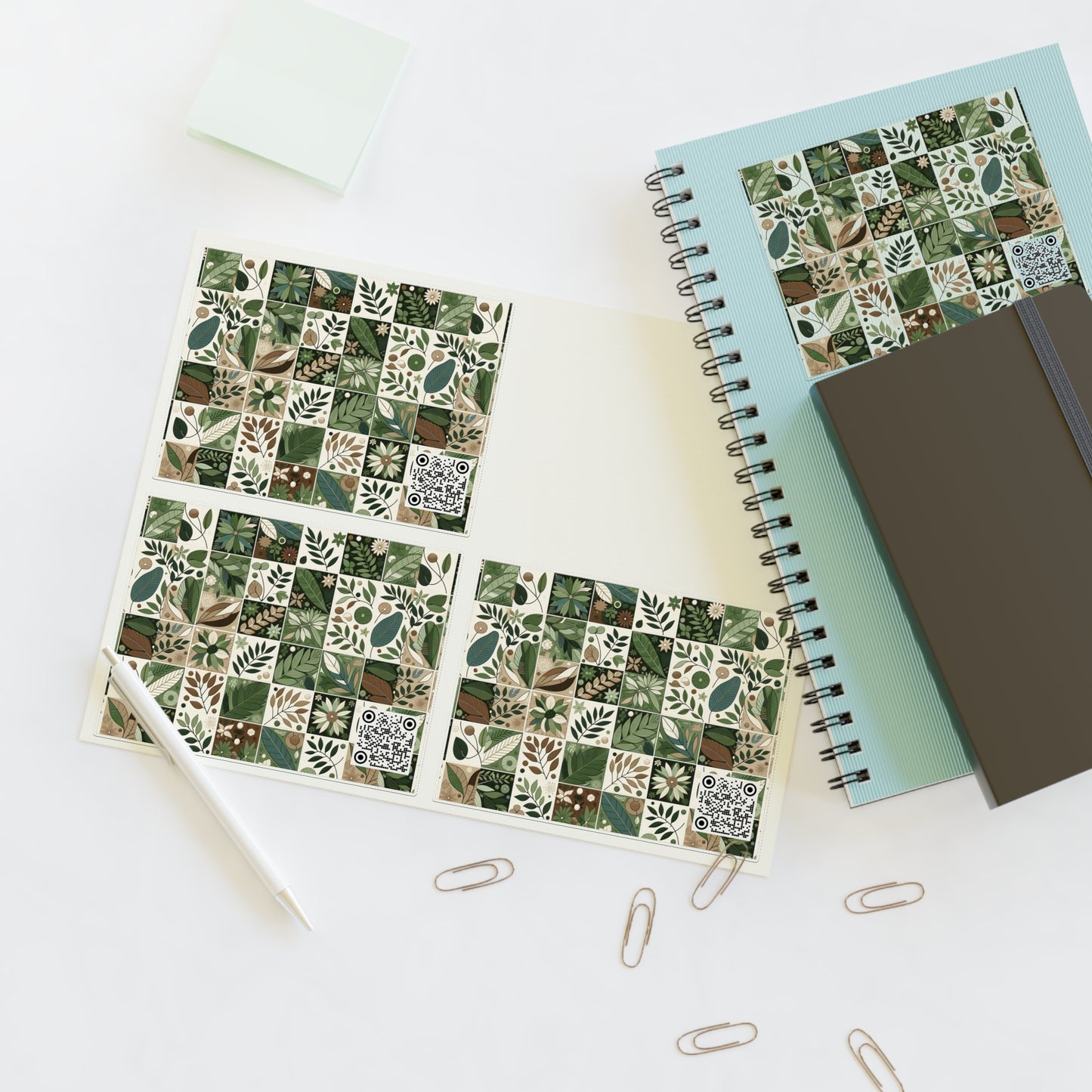 Streetwear Sustainability Environmentally Conscious Streetwear with a Natural Aesthetic Sticker Sheet - 8404 Design-57