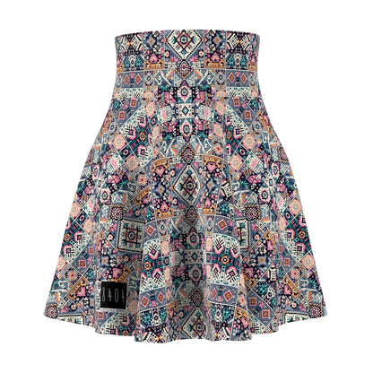 Digital Artisanal Fusion Digital Artisanal Women's Skater Skirt - 8404 Design-65