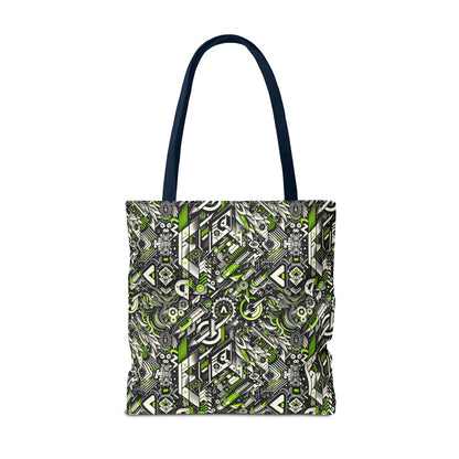 Graffiti Tech Fusion Bold Streetwear Fusion Tote Bag - 8404 Design-59