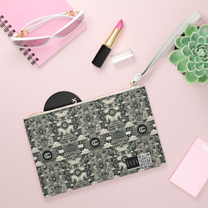 Cyber Garden Party Tech Garden Extravaganza Clutch Bag - 8404 Design-54