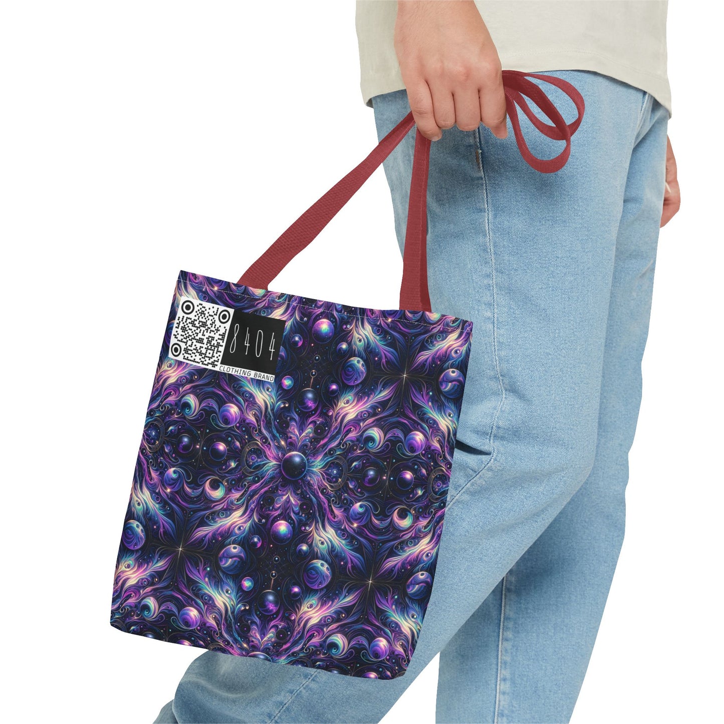 Galactic Hues Tech-Forward Cosmic Fusion Tote Bag - 8404 Design-41