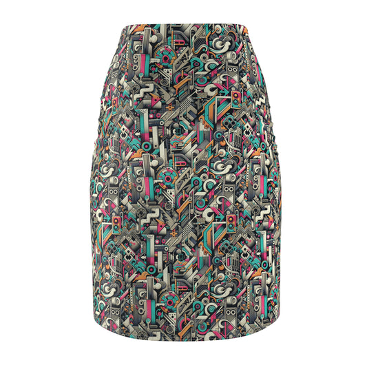 Digital Street Art Urban Street Style Women's Pencil Skirt - 8404 Design-74