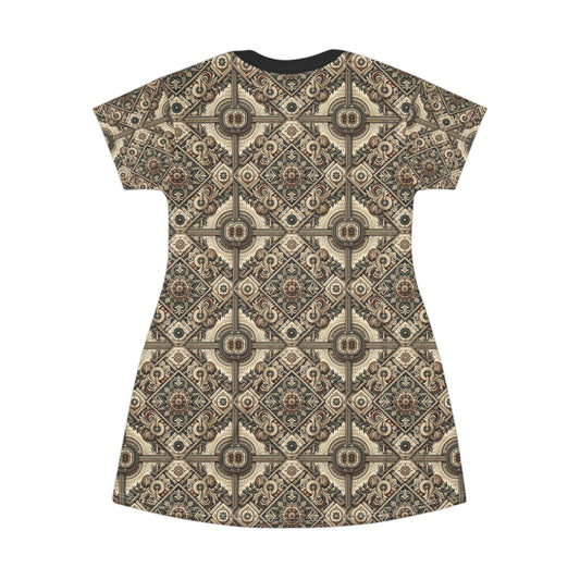Graphic Workwear Capsule Artisanal Workwear Fusion T-Shirt Dress - 8404 Design-61