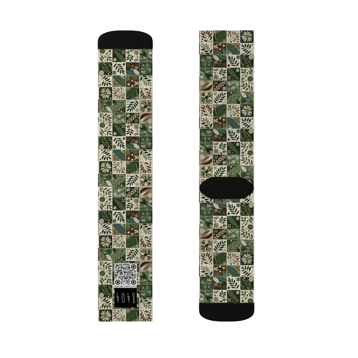 Streetwear Sustainability Environmentally Conscious Streetwear with a Natural Aesthetic Sublimation Socks - 8404 Design-57