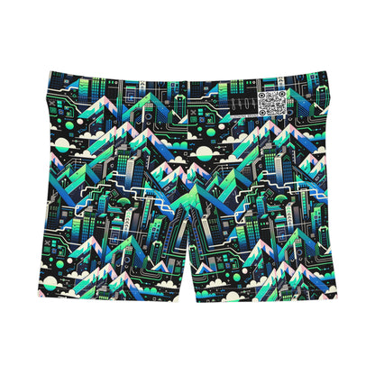 Digital Adventure Graphics Digital Explorer Women's Shorts - 8404 Design-55