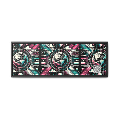 Digital Artistry Digital-native Streetwear Matte Canvas, Framed (multi-color) - 8404 Design-62 B