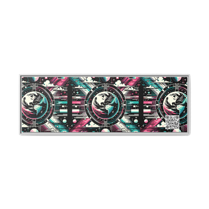 Digital Artistry Digital-native Streetwear Matte Canvas, Framed (multi-color) - 8404 Design-62 B
