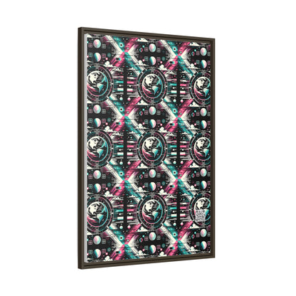 Digital Artistry Digital-native Streetwear Matte Canvas, Framed (multi-color) - 8404 Design-62 A
