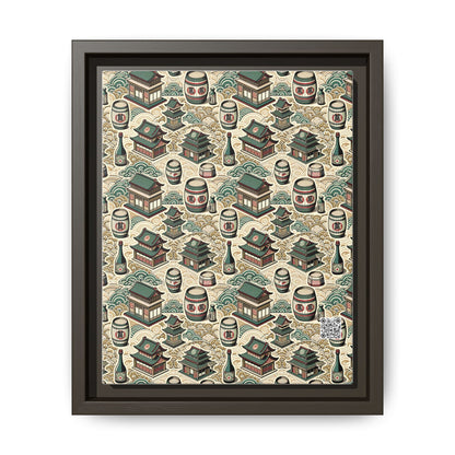 Cultural Artisanal Fusion Contemporary Cultural Elegance Matte Canvas, Framed (multi-Color) - 8404 Design-68 B