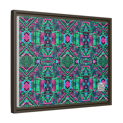 Digital Glitch Vibes Tech-Inspired Streetwear Matte Canvas, Framed (multi-Color) - 8404 Design-71 A