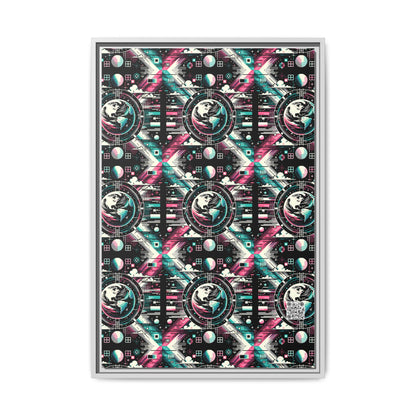 Digital Artistry Digital-native Streetwear Matte Canvas, Framed (multi-color) - 8404 Design-62 A